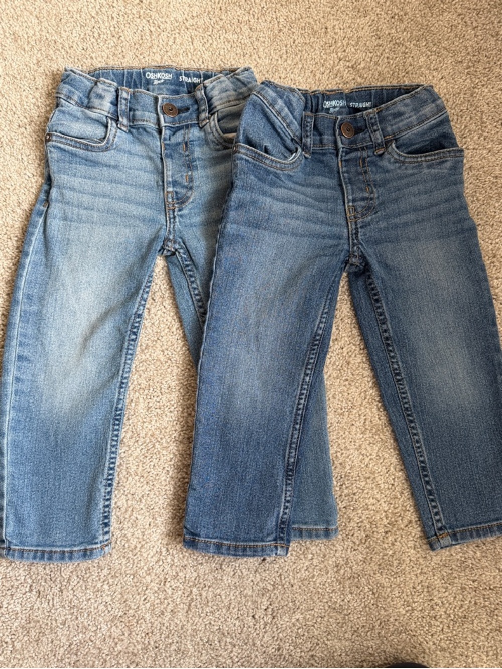 OshKosh B'gosh Twin Pack Light and Medium Blue Denim Jeans